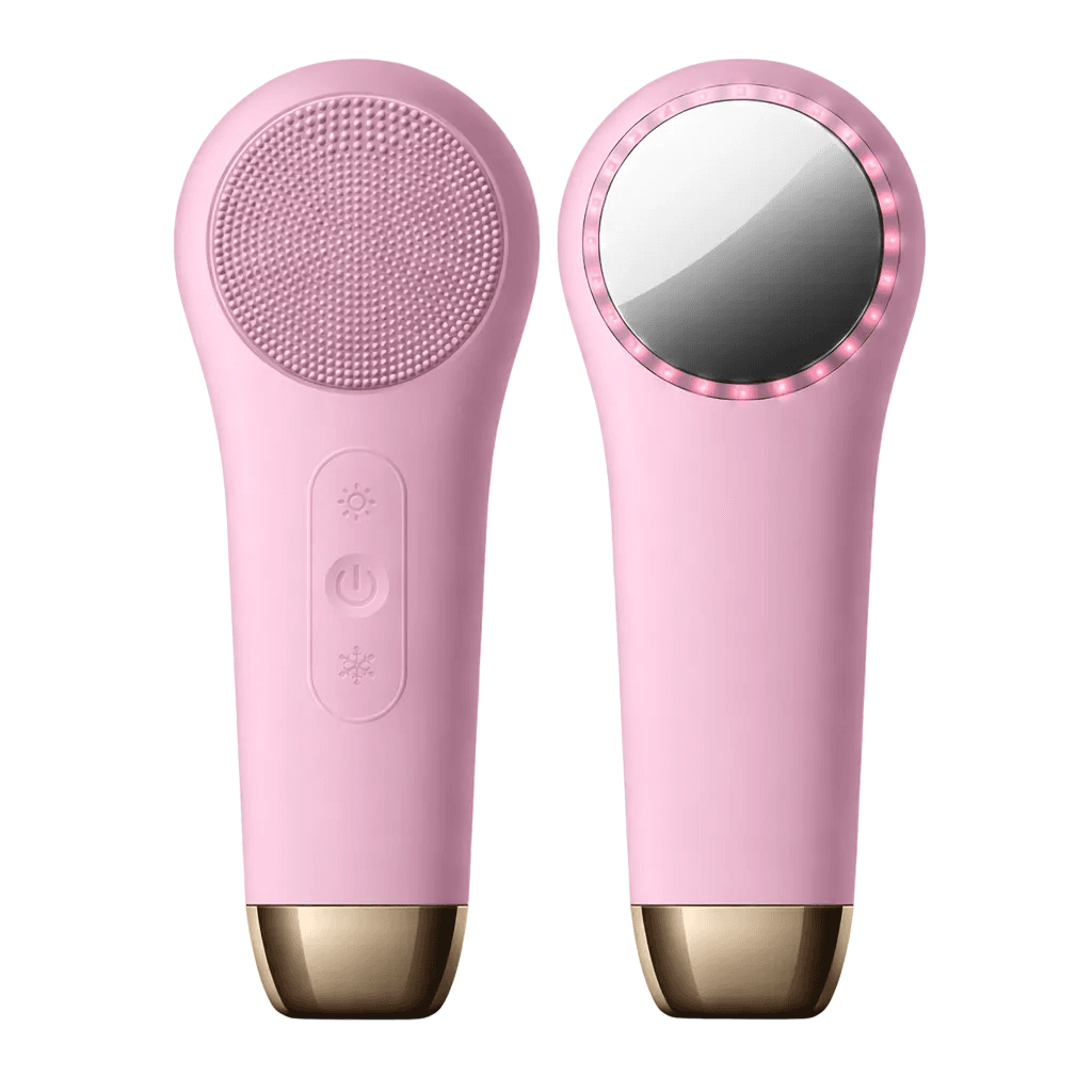 Electric Silicone Facial Cleansing Brush With Heating & Cooling Modes